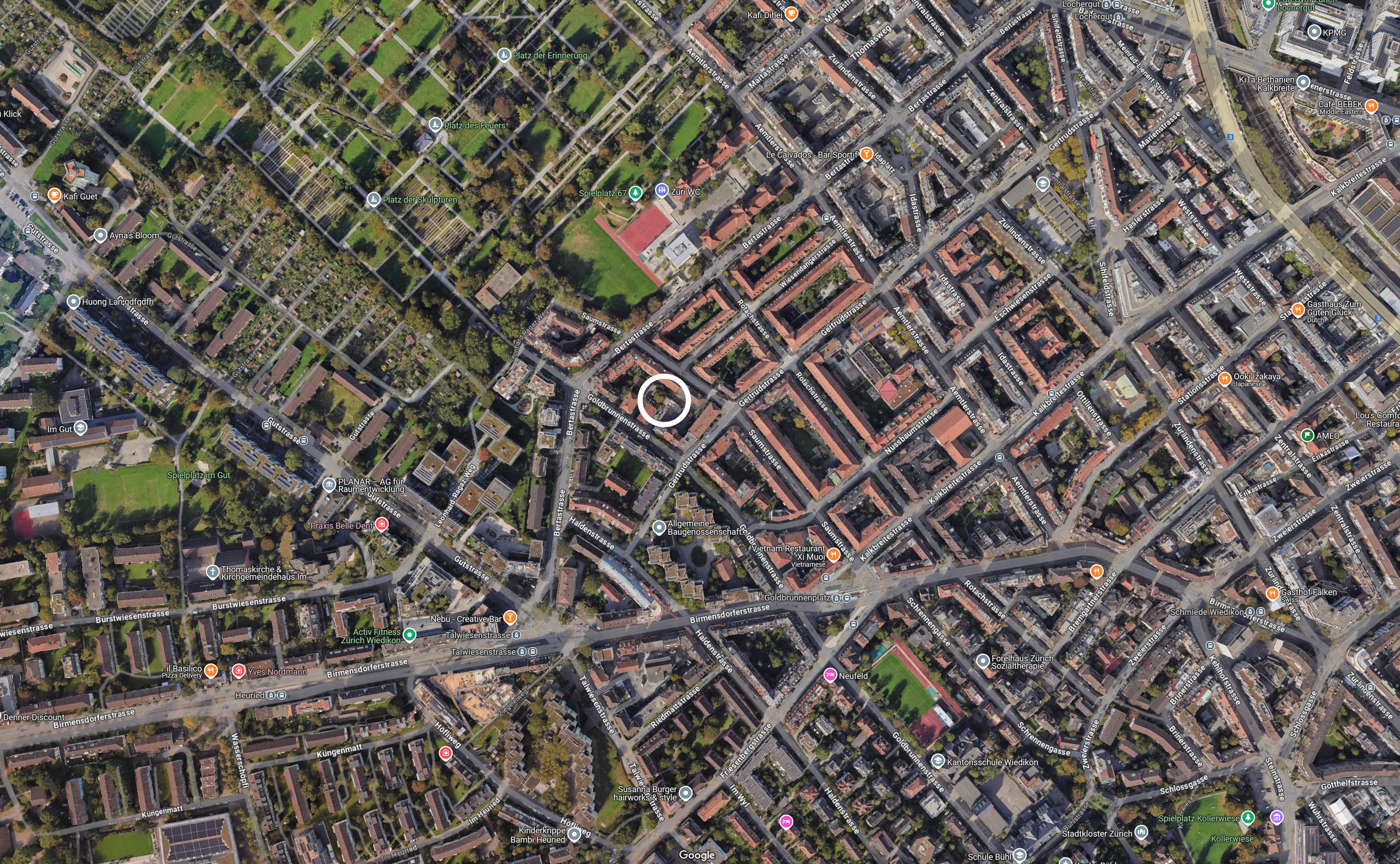 map of Zurich